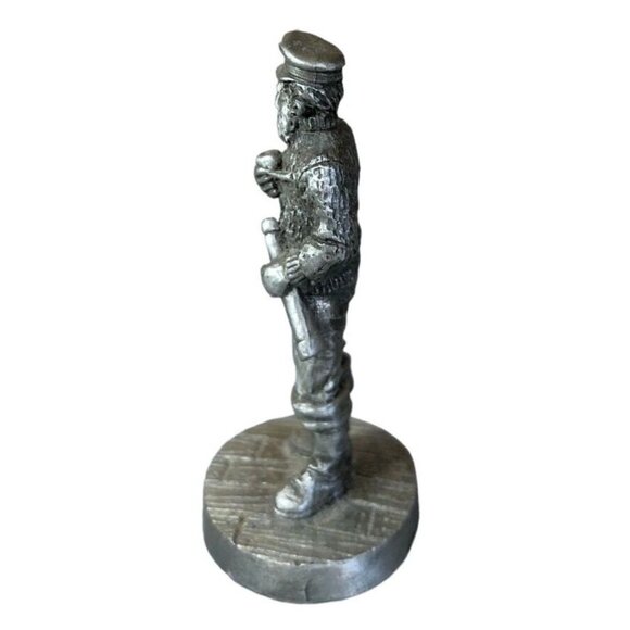 Hudson Fine Pewter Fishing Sea Captain Ahab Miniature Nautical Figurine Vintage - Picture 3 of 16